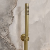 Lifestyle image of Crosswater 3ONE6 Brushed Brass Handset Package